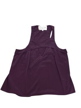 Rory Beca 100% Silk Plum Purple Cutout Racerback Tank
Top Medium